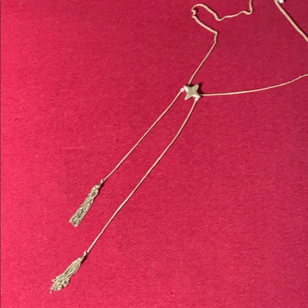 SALE 🔥Lucky🍀Brand long tassels necklace NWT